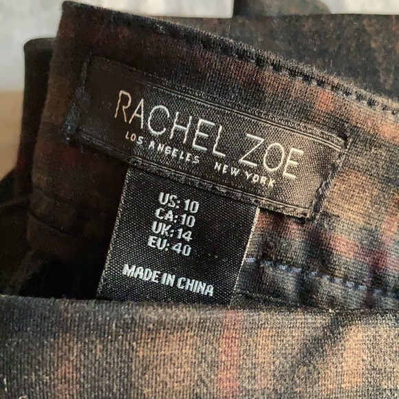 Rachel Zoe Mid-Rise Plaid Pants - Picture 2 of 5